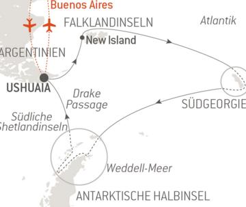 Antarktis, Falkland, Südgeorgien
