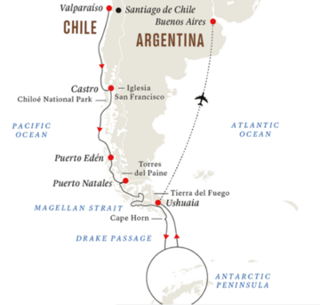 roald amundsen antarktis & patagonien Kurs Süd