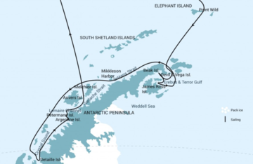 Antarktis-Elefanteninsel-Wedellmeer-Polarkreis